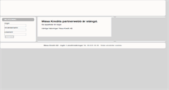 Desktop Screenshot of partner.wasakredit.se